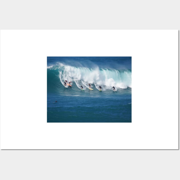 Waimea Bay Crowd Wall Art by Sky Studio Hawaii